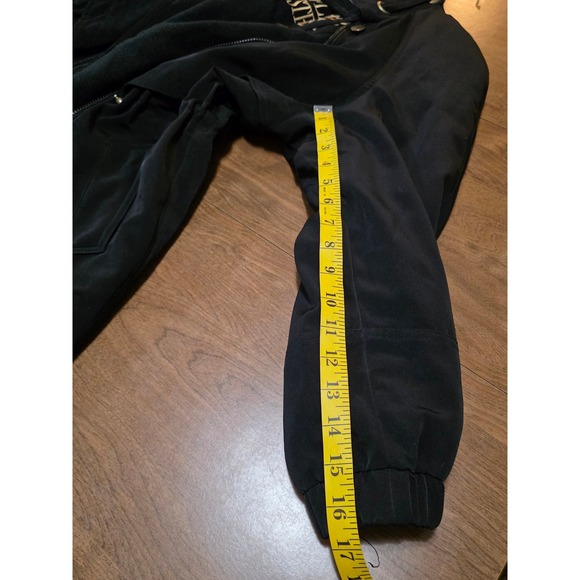 Fleet Street Black‎ Petite Medium Lightweight Drape Front Utility Jacket size M - Picture 4 of 12